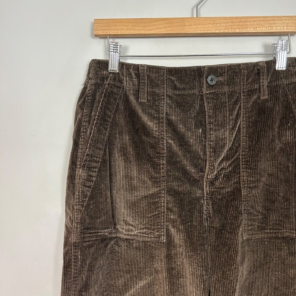 Madewell Low Slung Baggy Utility Pants Brown Corduroy Size 27 Women's - Picture 3 of 6